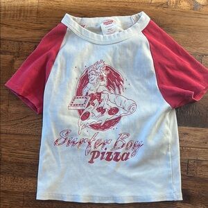 Stranger Things Surfer Boy Pizza Tee